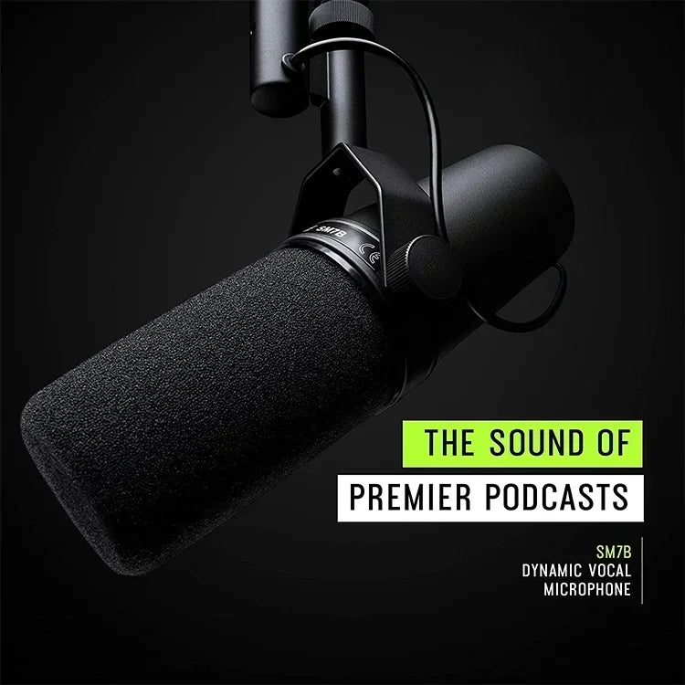 SM7B - Microfone Profissional Dinâmico Cardioide, para Estúdio, Streaming e Gravação SM7B - Microfone Profissional Dinâmico Cardioide, para Estúdio, Streaming e Gravação